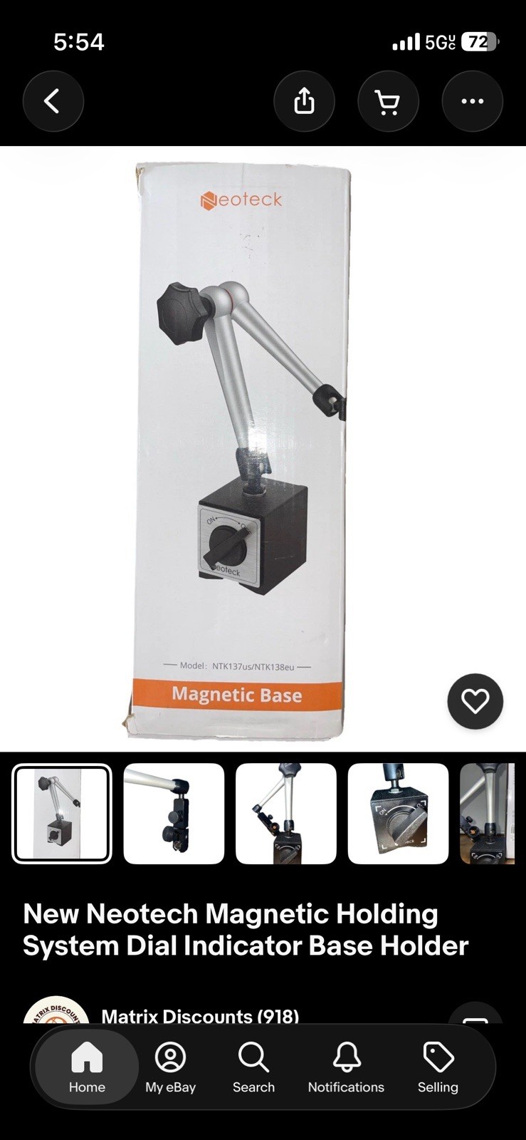 New Neotech Magnetic Holding System Dial Indicator Base Holder