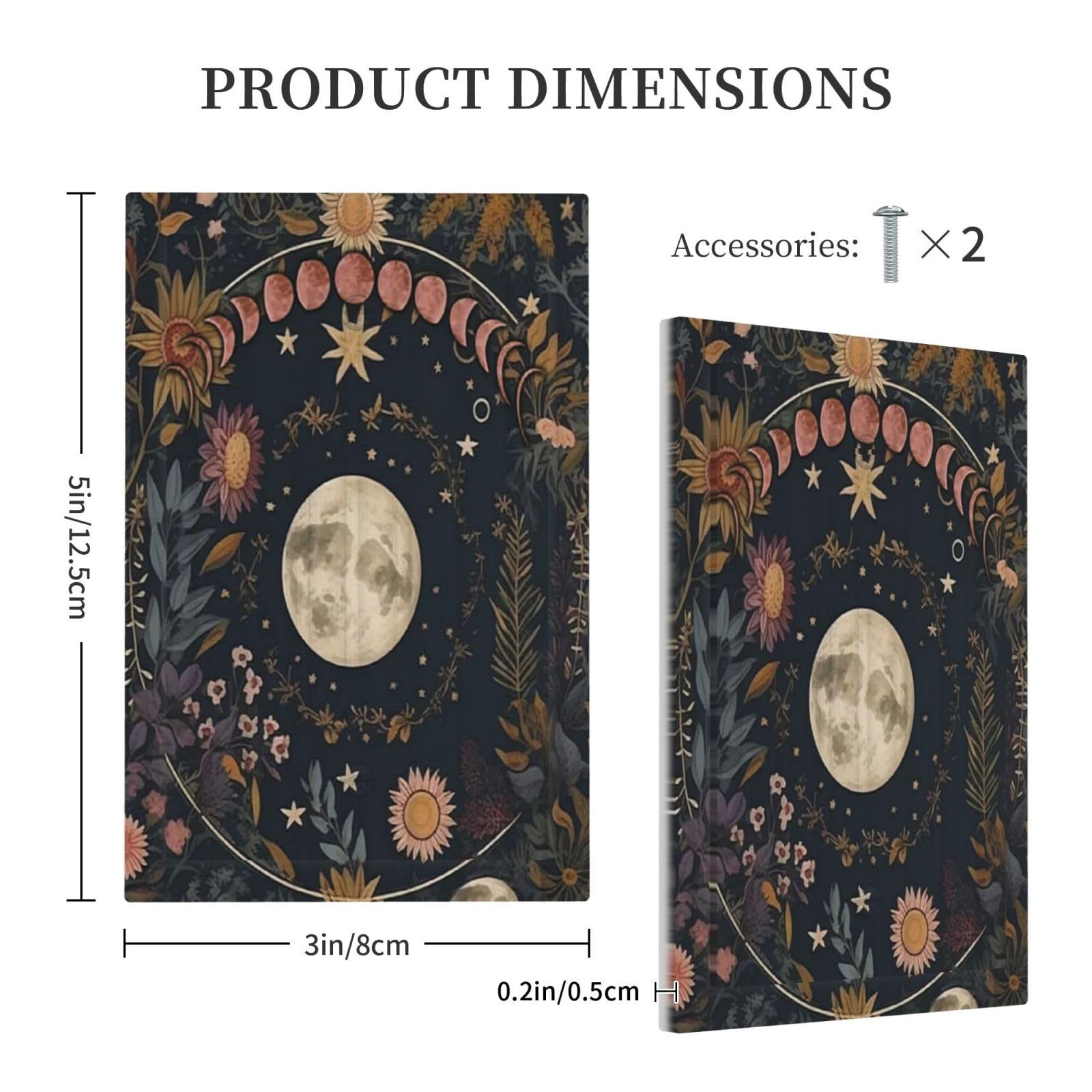 Yamxbfa Celestial Sun Moon Single Toggle Plate