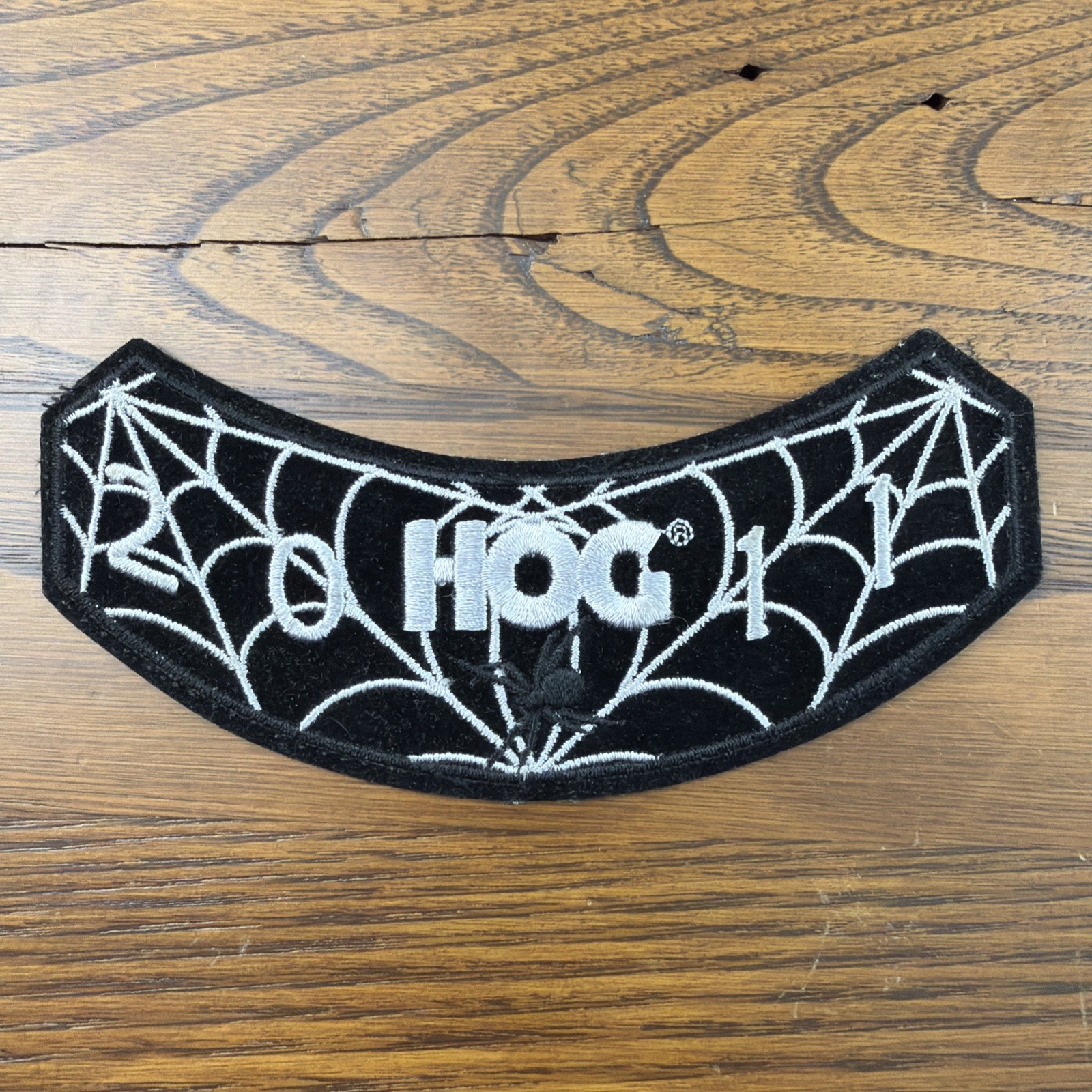 2011 Harley Owners Group HOG Spider Web Rocker Patch