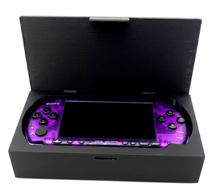 Sony PSP 3000 Series Rugged Carrying Case with Cable Slot Travel Storage Vault