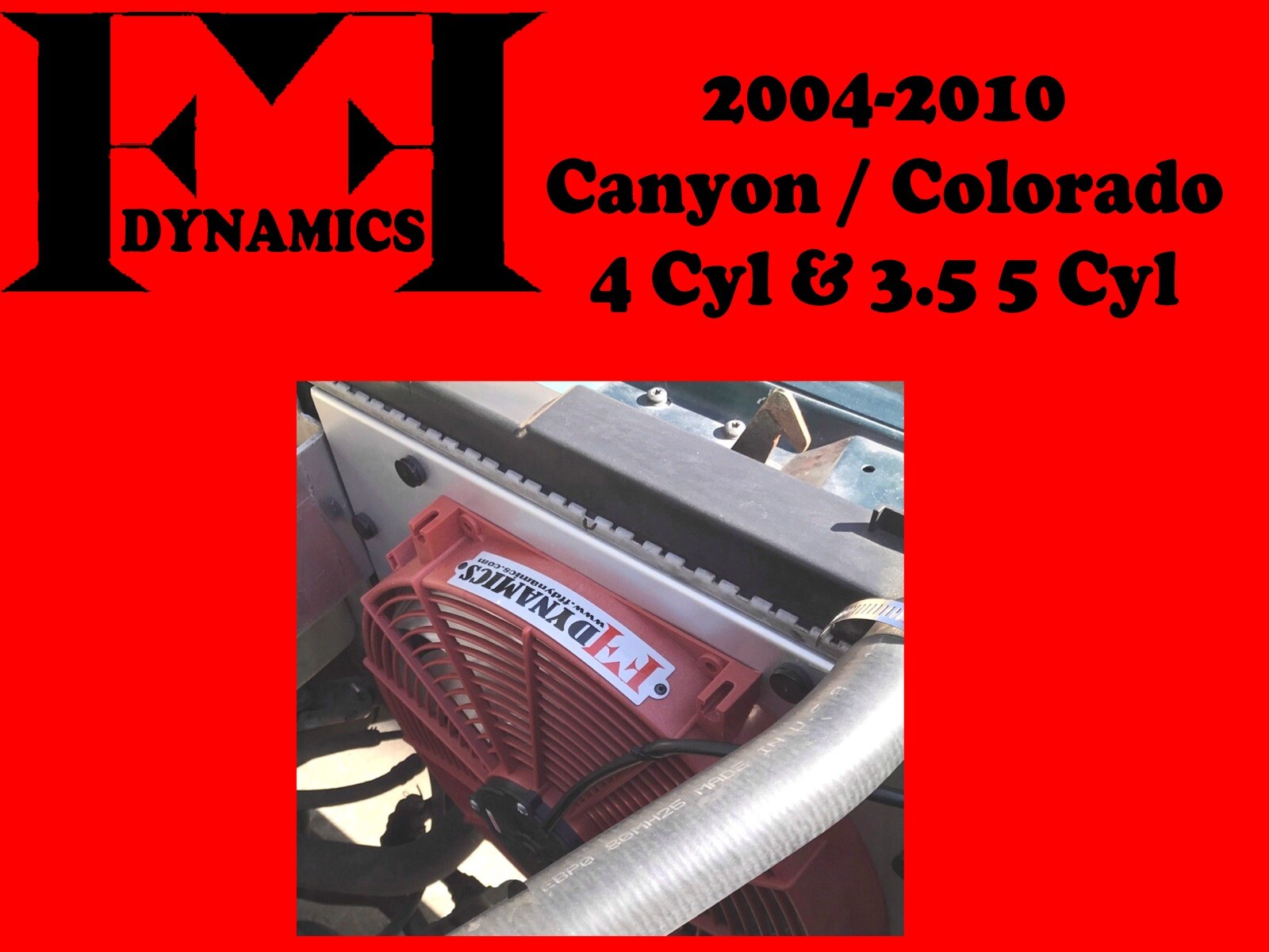 FF DYNAMICS EXTREME ELECTRIC COOLING FAN SYSTEM:GMC CANYON CHEVY COLORADO 04-10