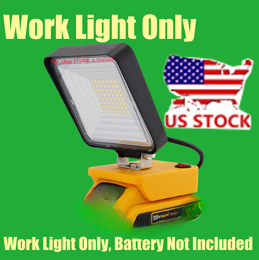 1x LED Flood Light Fits DeWalt 20v MAX XR Li-Ion Battery(4000LM)-Work Light Only