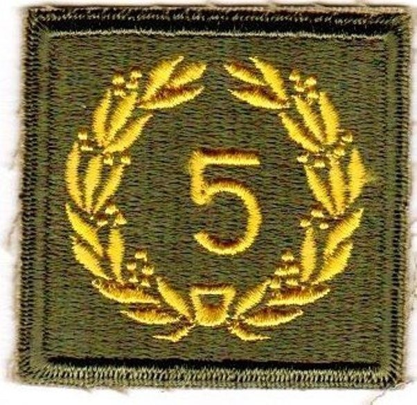 WW2 WWII U S Army Meritorious Unit Commendation 5th award patch; no glow [s60