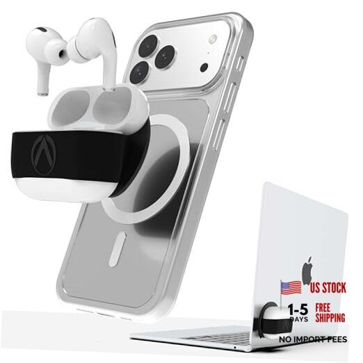 Aerpack - Earbuds Case For MagSafe and Laptop: Stick Earbuds To Phone, Laptop