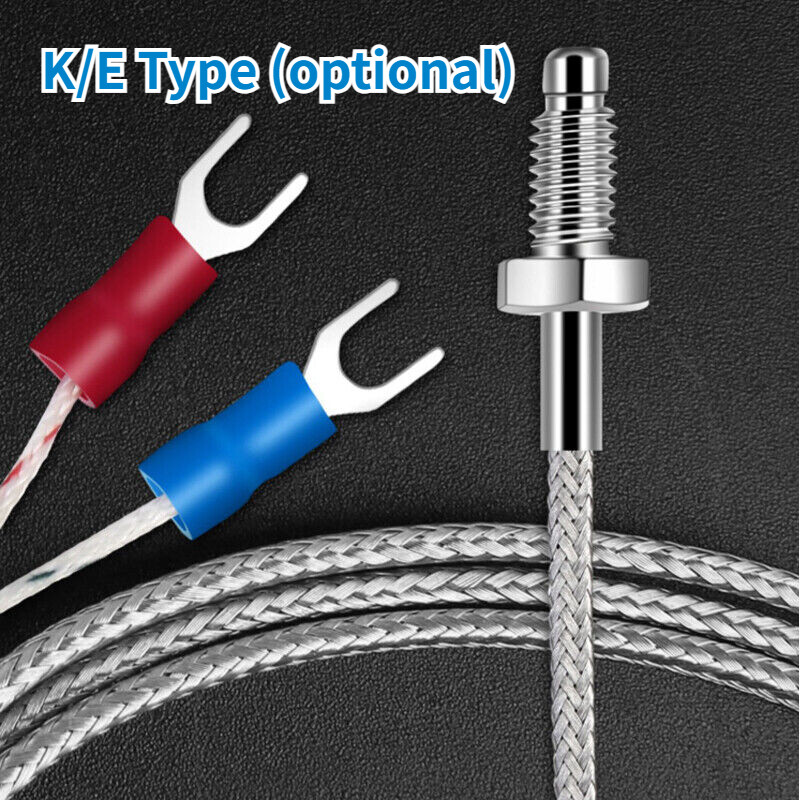 K E Type Thermocouple 0.5M-5M High Temperature Controller Sensor Probe 0-500℃