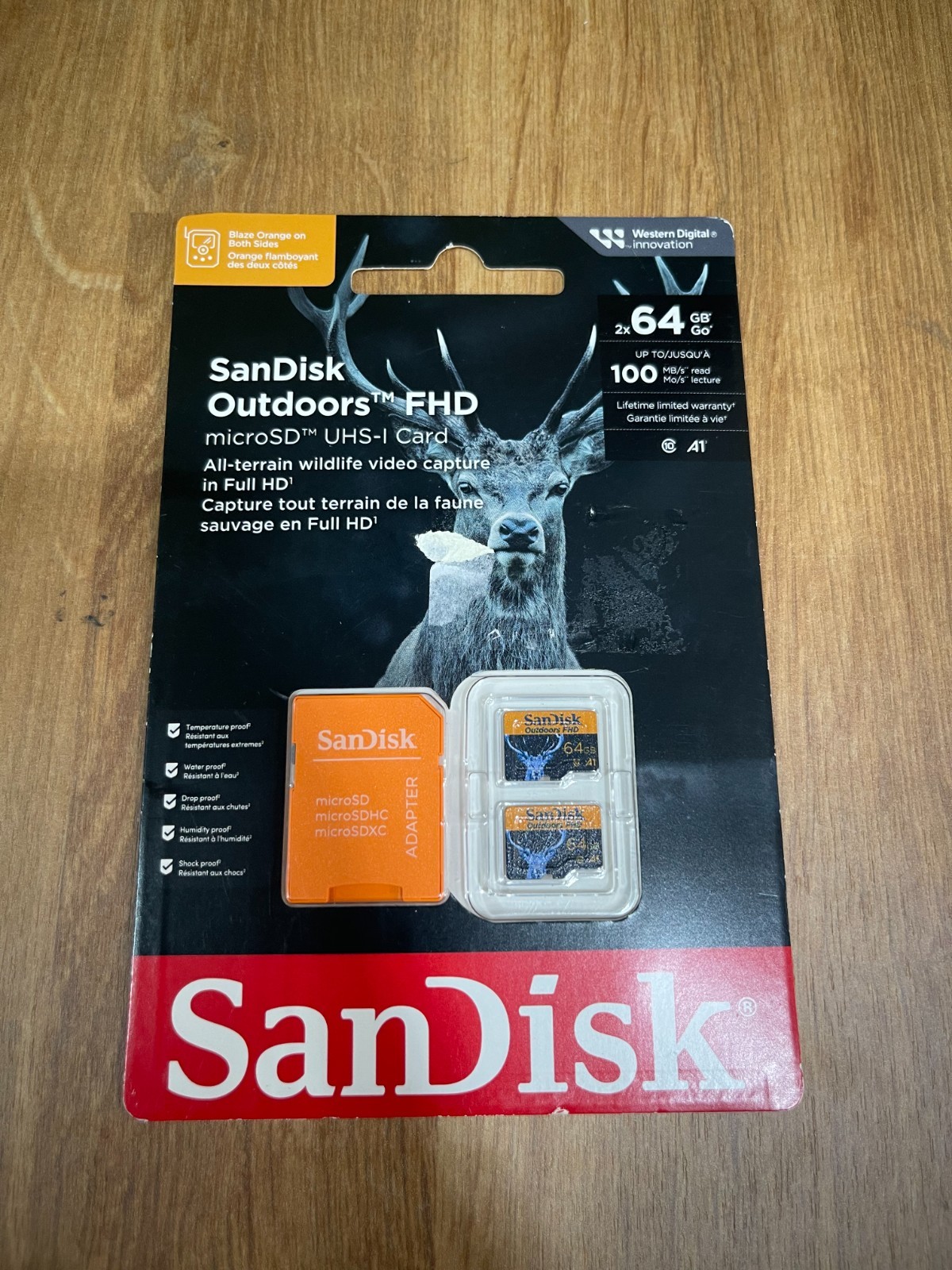 SanDisk 64GB Outdoors FHD microSDXC UHS-I Memory Card 2 Pack