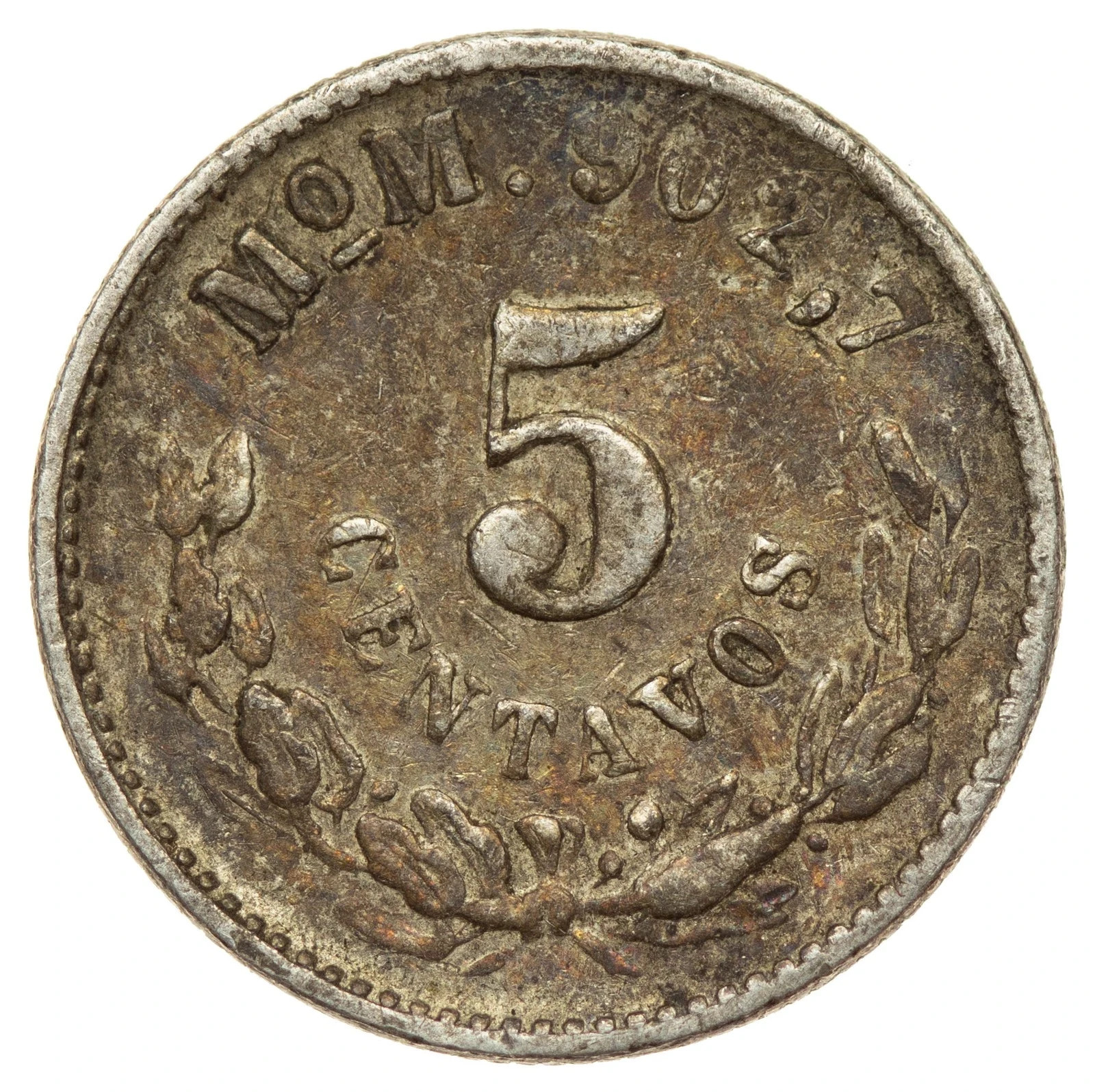 Mexico - 5 Centavos 1905 - Silver
