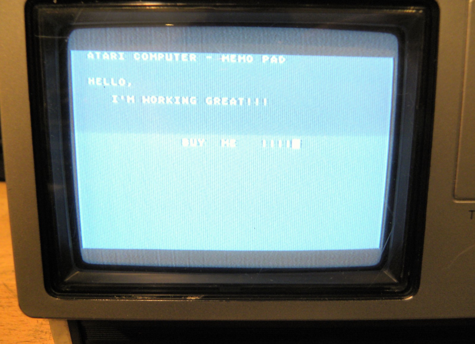 JC Penny 685-1033 Portable 5" B/W TV Solid State A/C or Battery WORKING TESTED