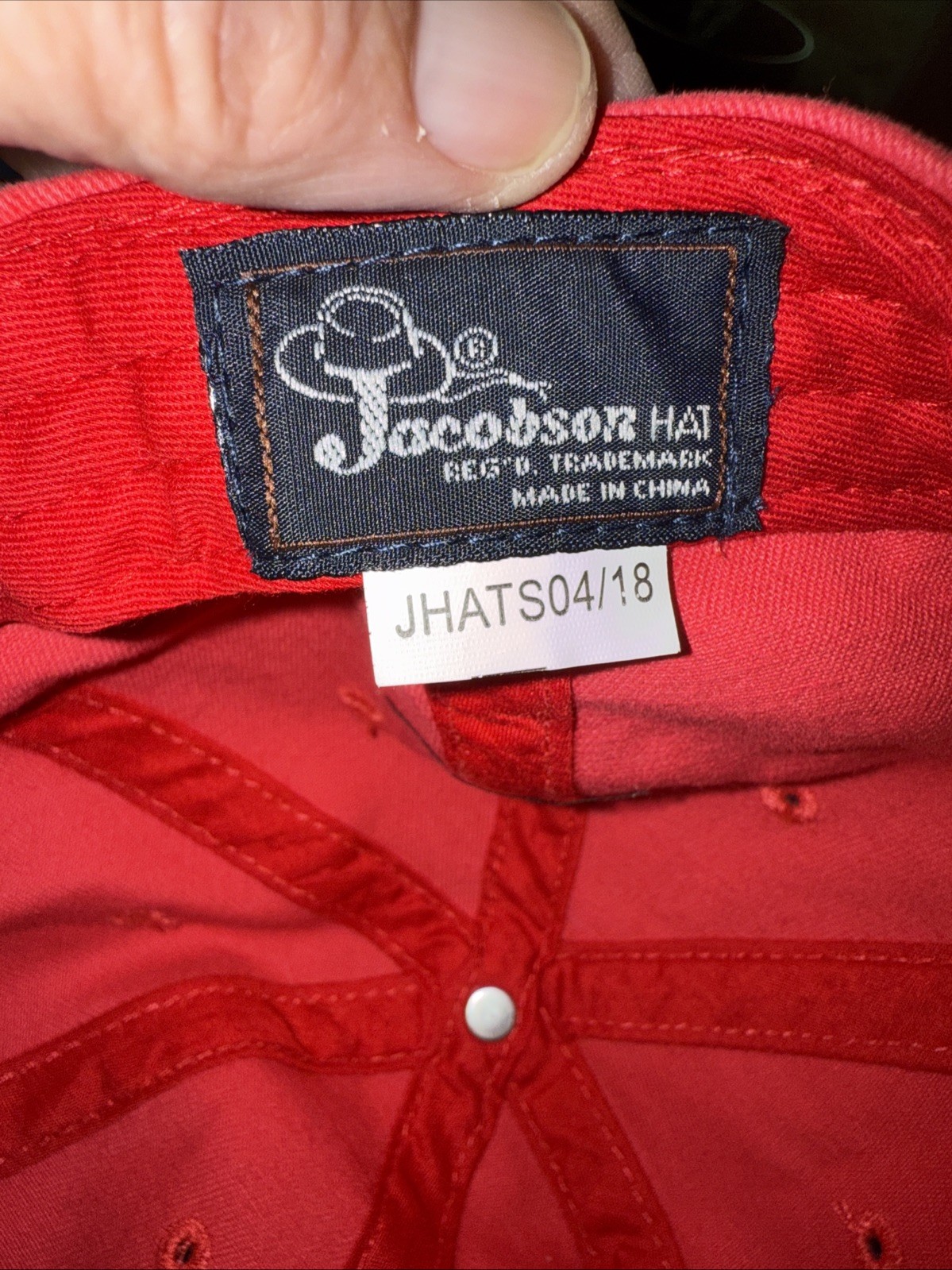 Camden Harbor Maine Pink Hat Cap Red Lobster in Boat Blue Letters CottonHookLoop