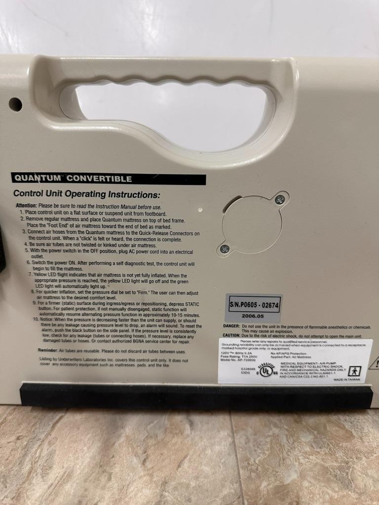 AccuMax Quantum Convertible Pressure Relief System Control Unit CU2 Encompass