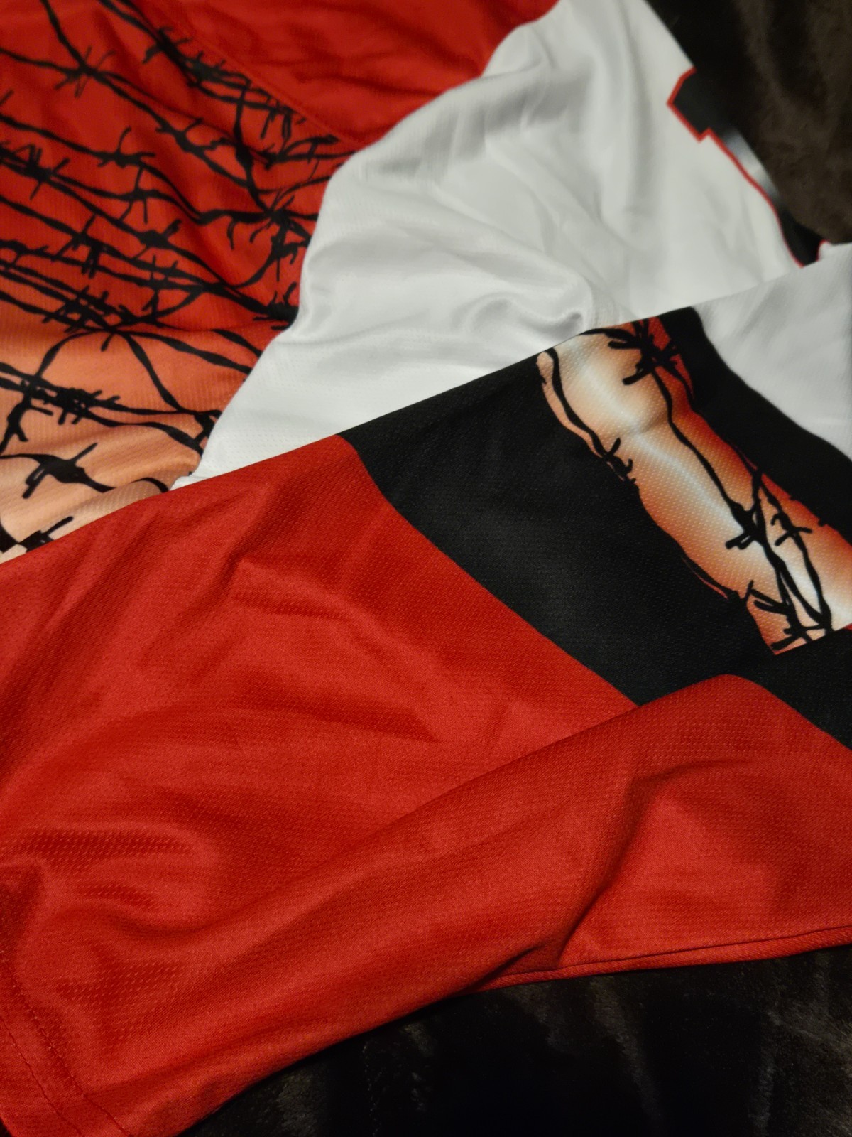 Healy Sportswear LOST BOYS-NIGHT MAN Jersey #1 Black Red Sz X LARGE-XL