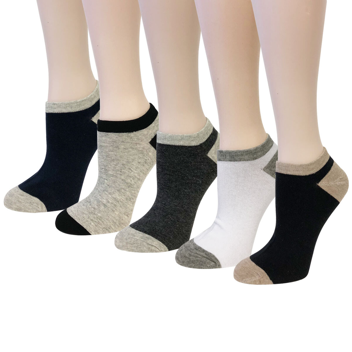 Wrapables Unisex No Show Ankle Socks