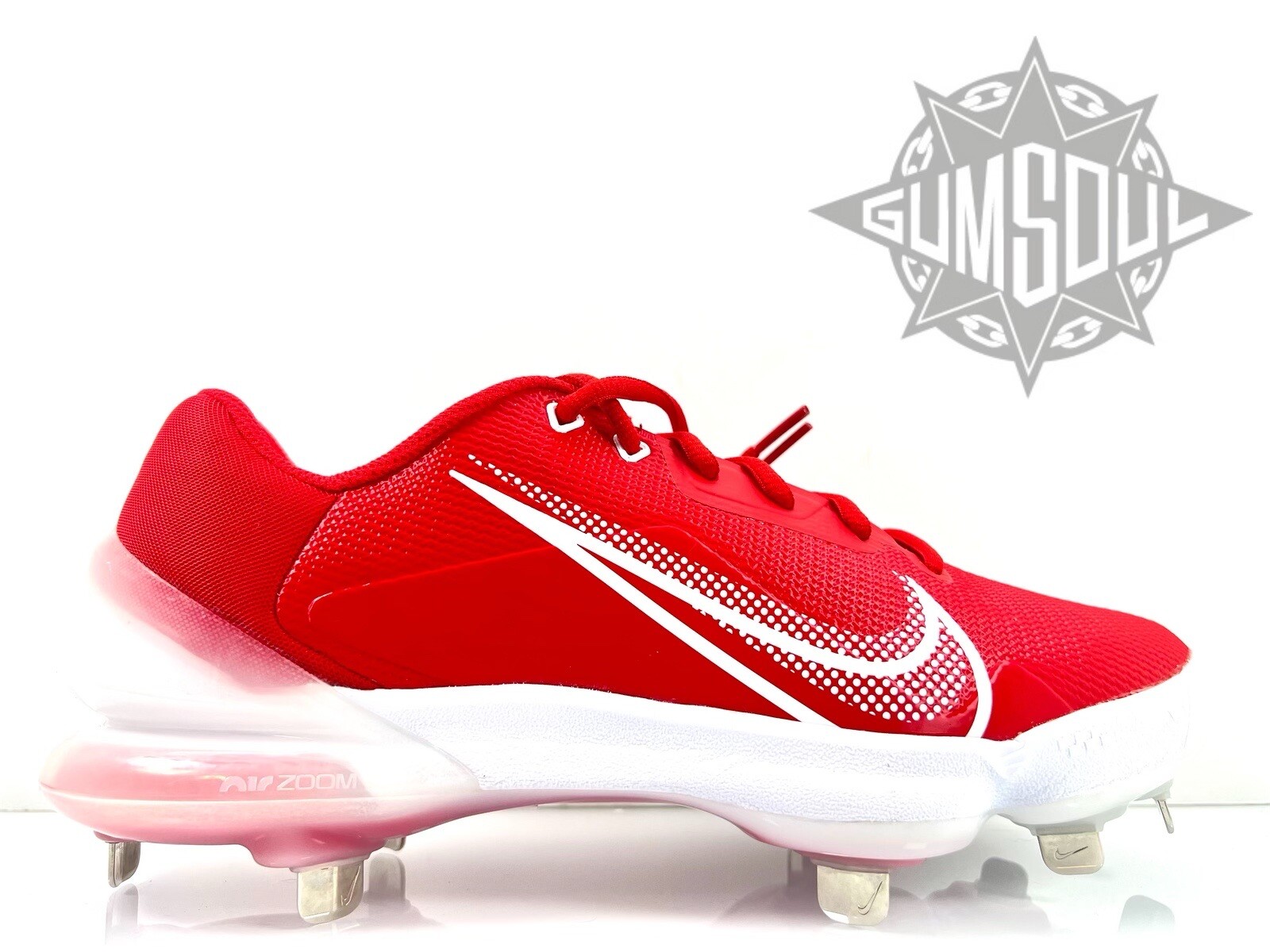 NIKE FORCE TROUT 7 PRO METAL BASEBALL CLEATS RED WHITE CQ7224 602 sz 12