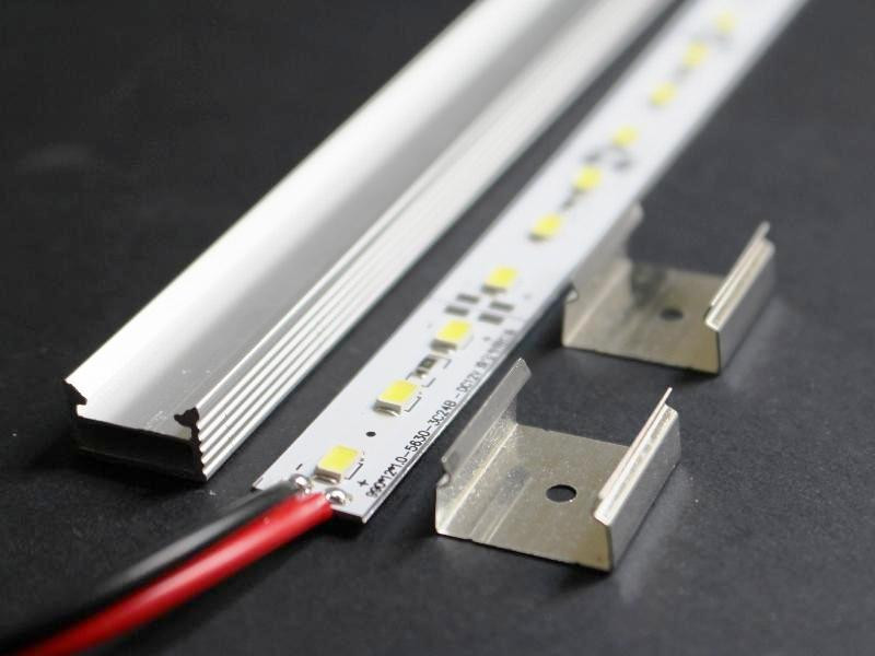 40" 1m 12V 72 LED 5630 Aluminum Shell Strip Super Bright Under Cabinet Lights
