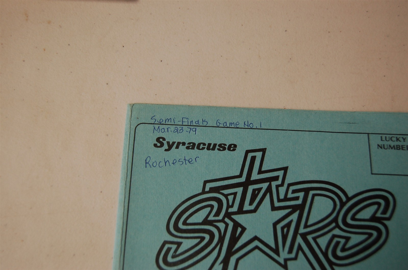 1979 Syracuse - Rochester Hockey Empire Cup Playoff Program