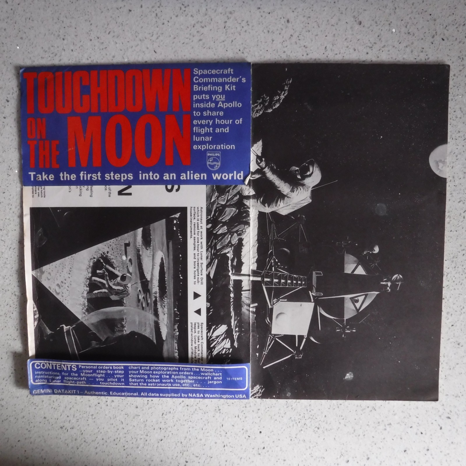 NASA: Moon Landing Touchdown on the Moon, Spacecraft Commander's Briefing Kit.