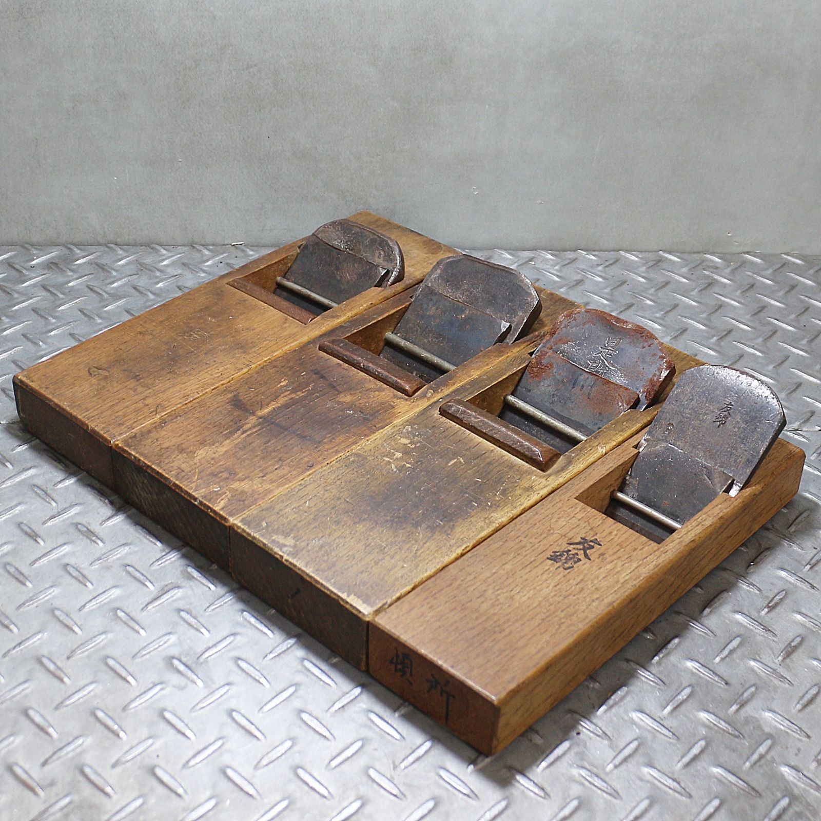 Kanna Set 4pc Niigata Vintage Woodworking Planes Authentic Collectible