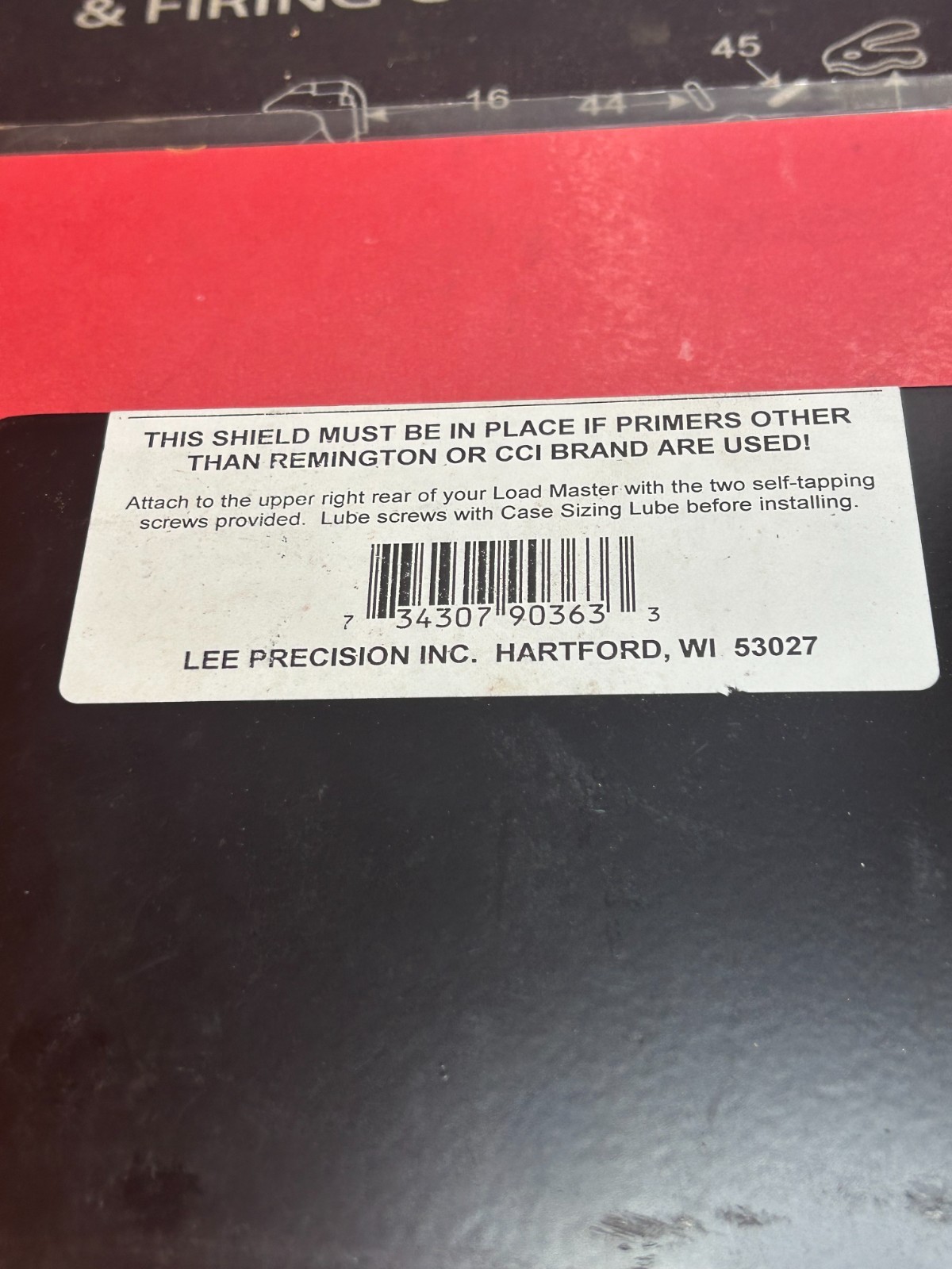 LEE Loadmaster Explosion Sheild #90363
