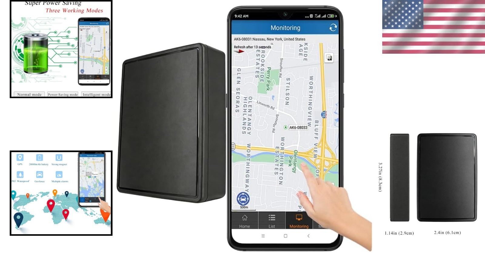 Hidden GPS Tracker for Trailers and Trucks - Rugged Design & Real-Time Alerts
