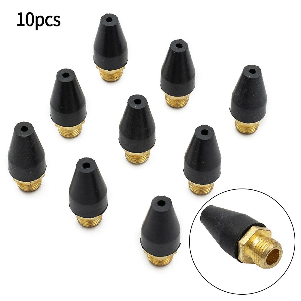 10Pcs 3mm Safety Tip Nozzle Replacement For Air Blow Tools 1/8 Inch NPSM Male
