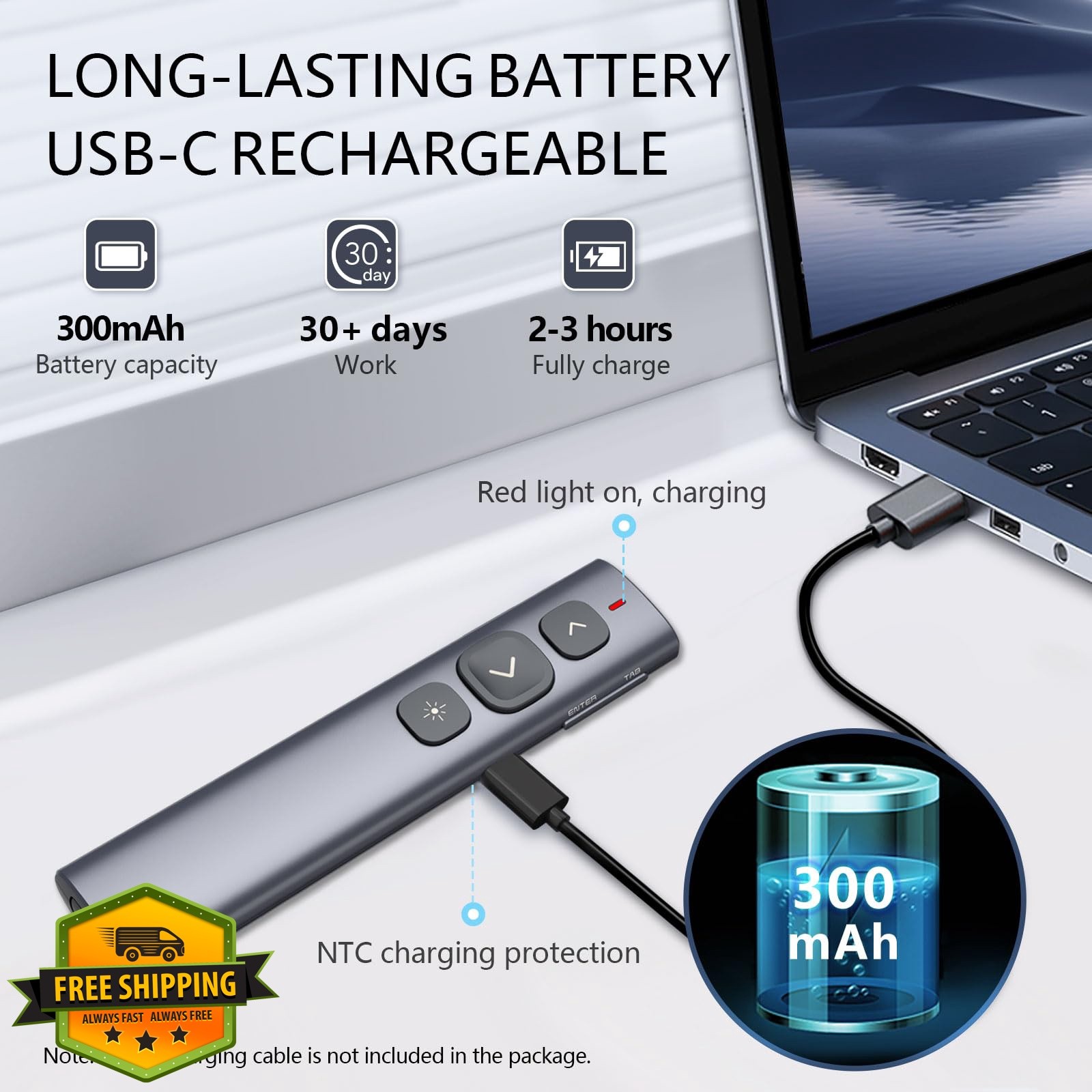 Norwii Red Light USB-A Clicker