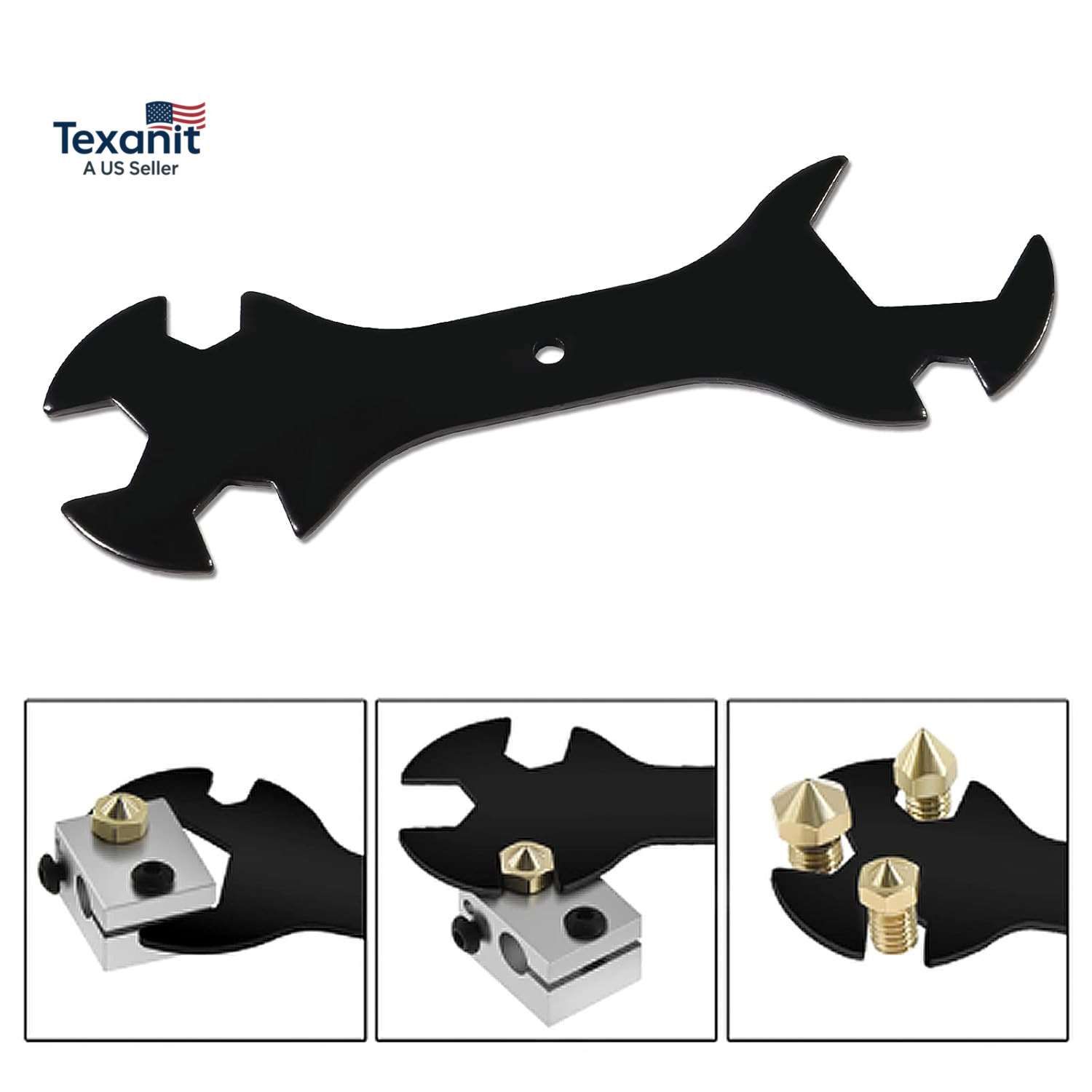 3D Printer Wrench 5 in 1 Multi-Function Wrench & Cross Wrench Replacement Instal
