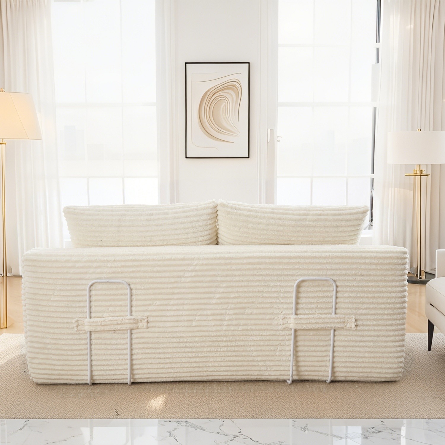 Convertible Sofa Bed Loveseat Sofa Couch 2-in-1 Multi-Functional Sleeper Sofa