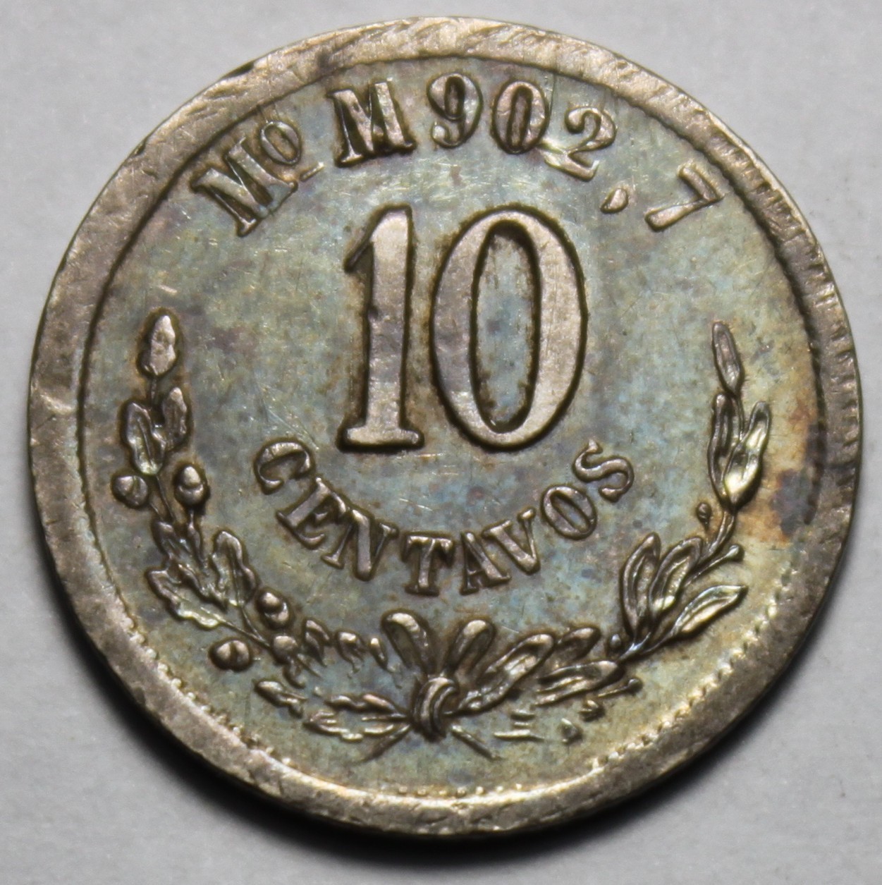 Mexico 1886 Silver 10 Centavos, Nice Grade (C279)