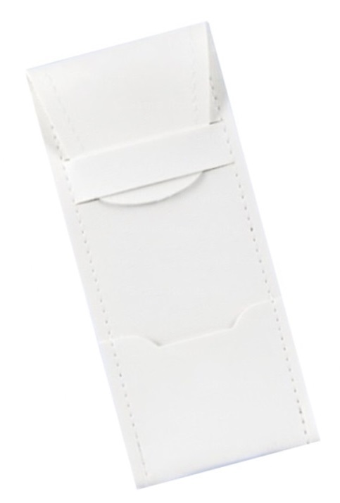 New Compact Leatherette Dart Wallet - Holds One Set of Darts - Dart Case - White