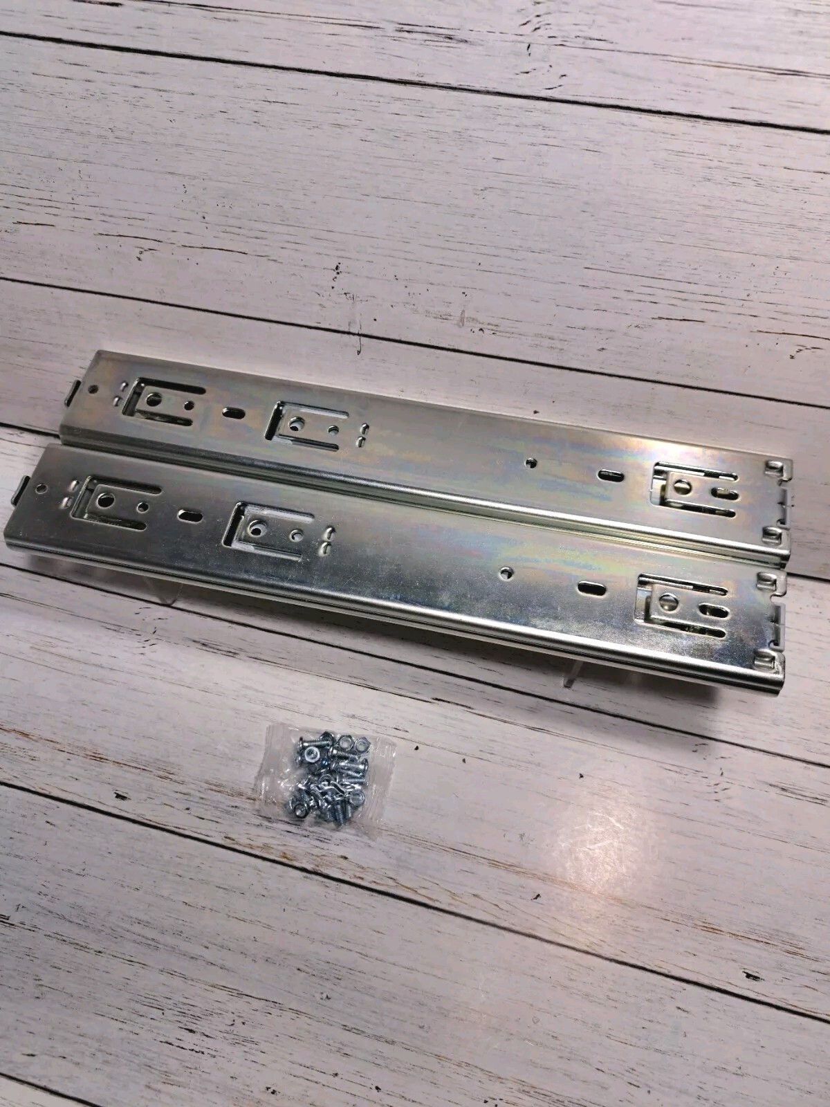 1 Pair Full Extension Drawer Slides 8 10 12 14 16 18 20 22 24 Inch 100 lb...