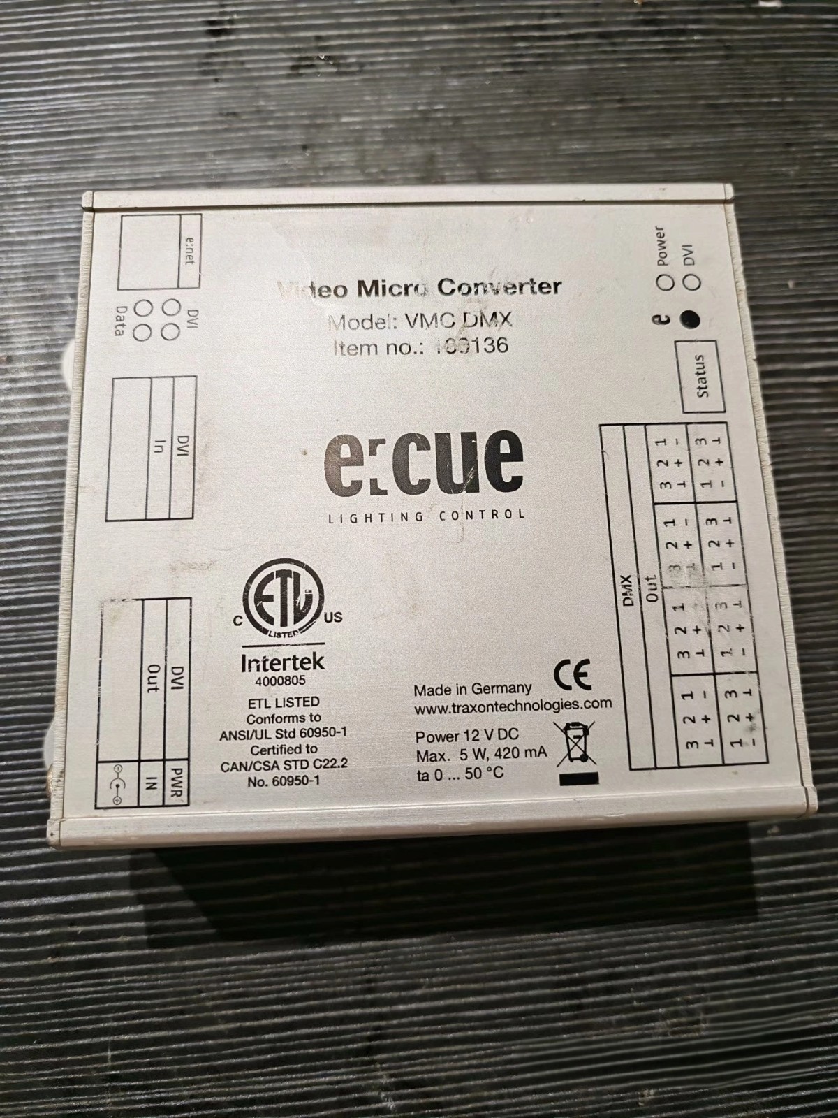 OSRAM Traxon e:cue VMC Video Micro Converter  DVI/DMX LED mapping