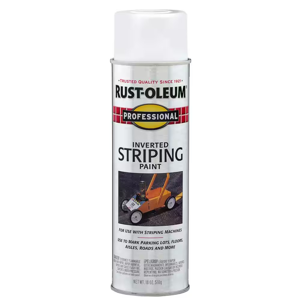 18 Oz. Flat White Inverted Striping Spray Paint