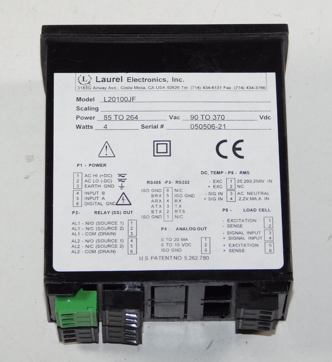 New Laurel L20100JF DPM Digital Panel Process Meter Temperature Controller Unit