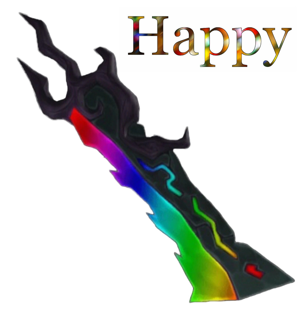 CHROMA ELDERWOOD BLADE🖤🧡🌈FAST DELIVERY🖤🧡🌈MM2 MURDER MYSTERY 2 ROBLX GODLY