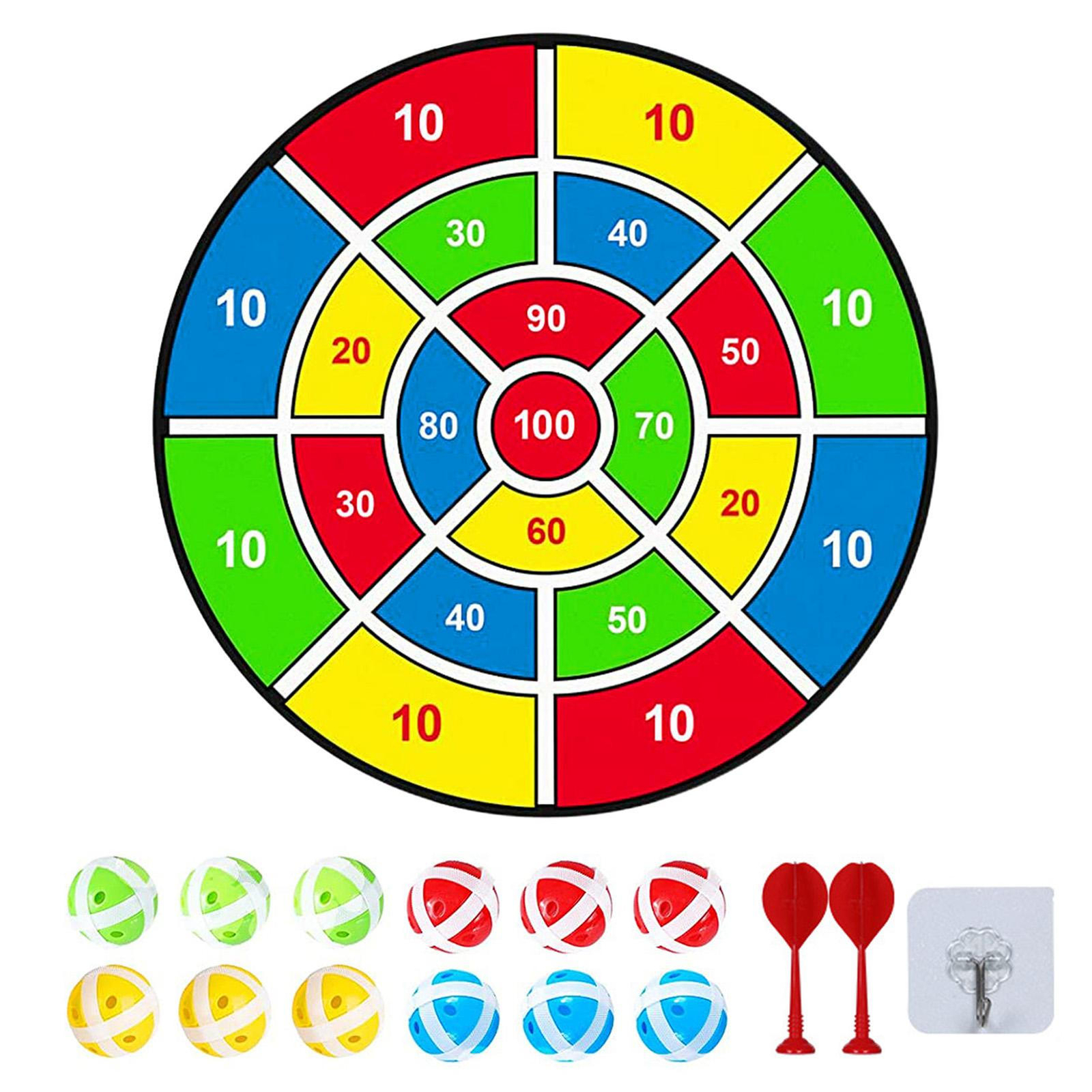 Dart Board Game For Kids With 12 Sticky Ball Girls Boys Christmas Gift Toys