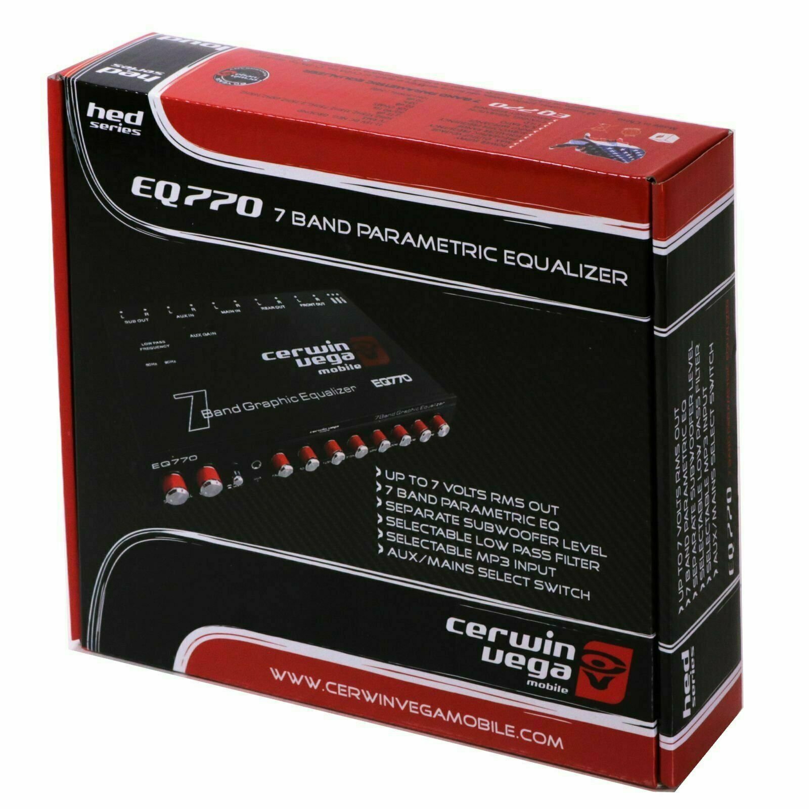 CERWIN VEGA EQ-770 7-Band Parametric E with Auxiliary Input