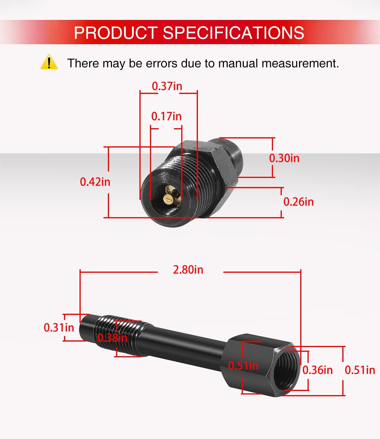 TU-15-38 Diesel Compression Test Adapter For 6.6L Duramax TU-15 M10 x 1.25 mm