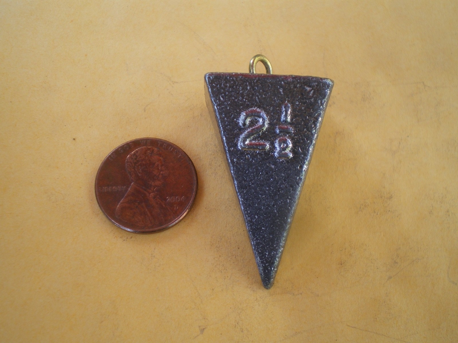 15 PCS. PYRAMID FISHING SINKER, 2-1/2 OZ.