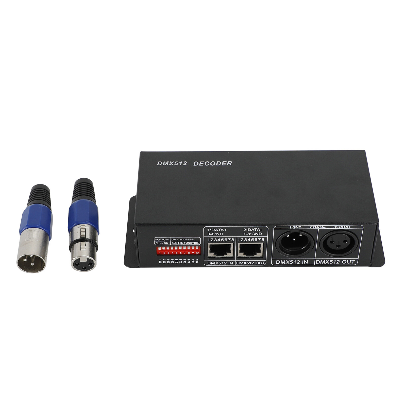 LED RGB Controller 3x8A Decoder With Digital Display 3 Channel DMX512-3CH US B9