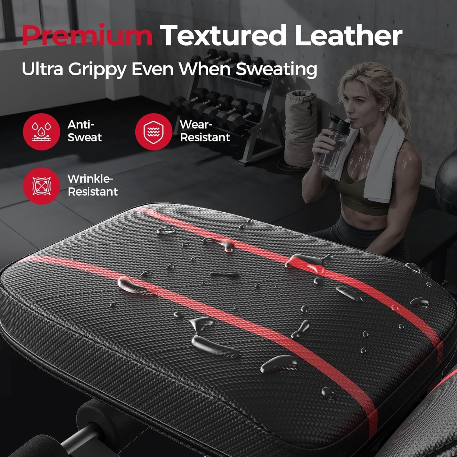 Adjustable Utility Weight Bench - Compact & Foldable for Full Body Workouts