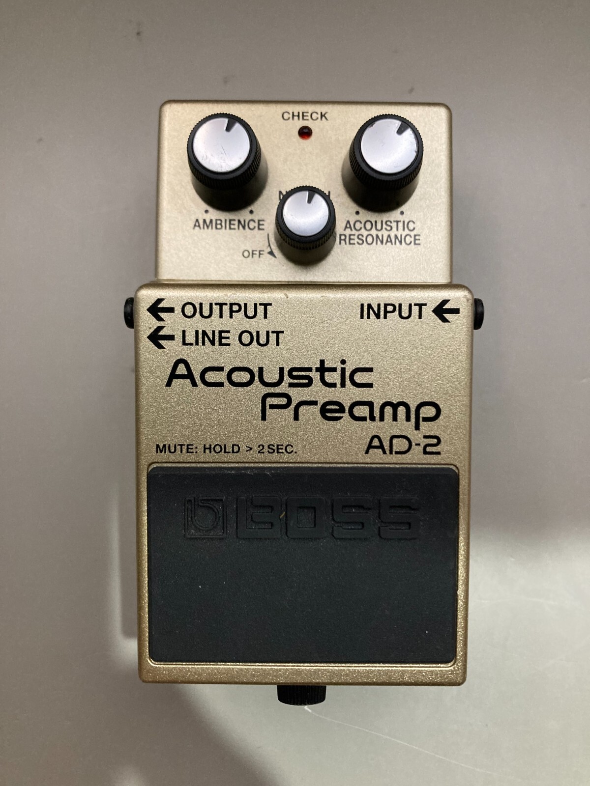 Boss AD-2 Acoustic Preamp Guitar Effects Pedal Tested Working