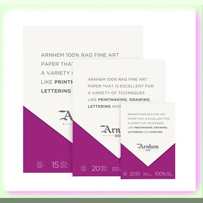 Premium White Sketchbook for Printmaking, 8.5"