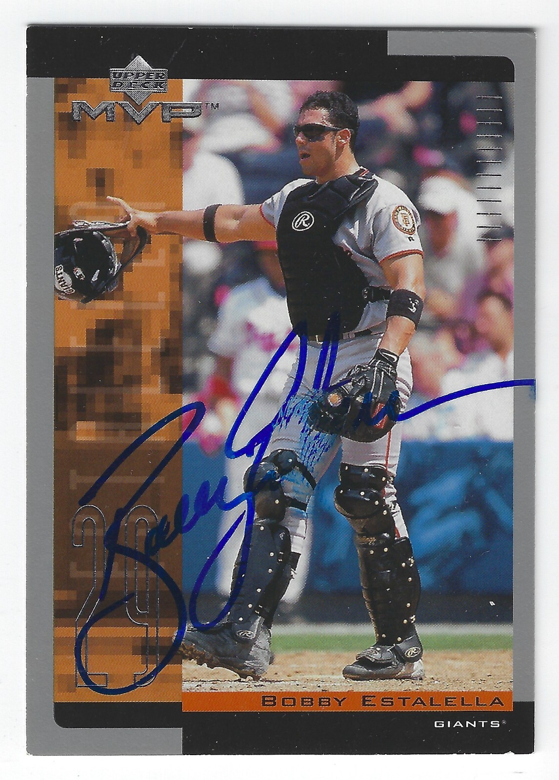 BOBBY ESTALELLA SAN FRANCISCO GIANTS SIGNED 2001 CARD PHILLIES ROCKIES YANKEES