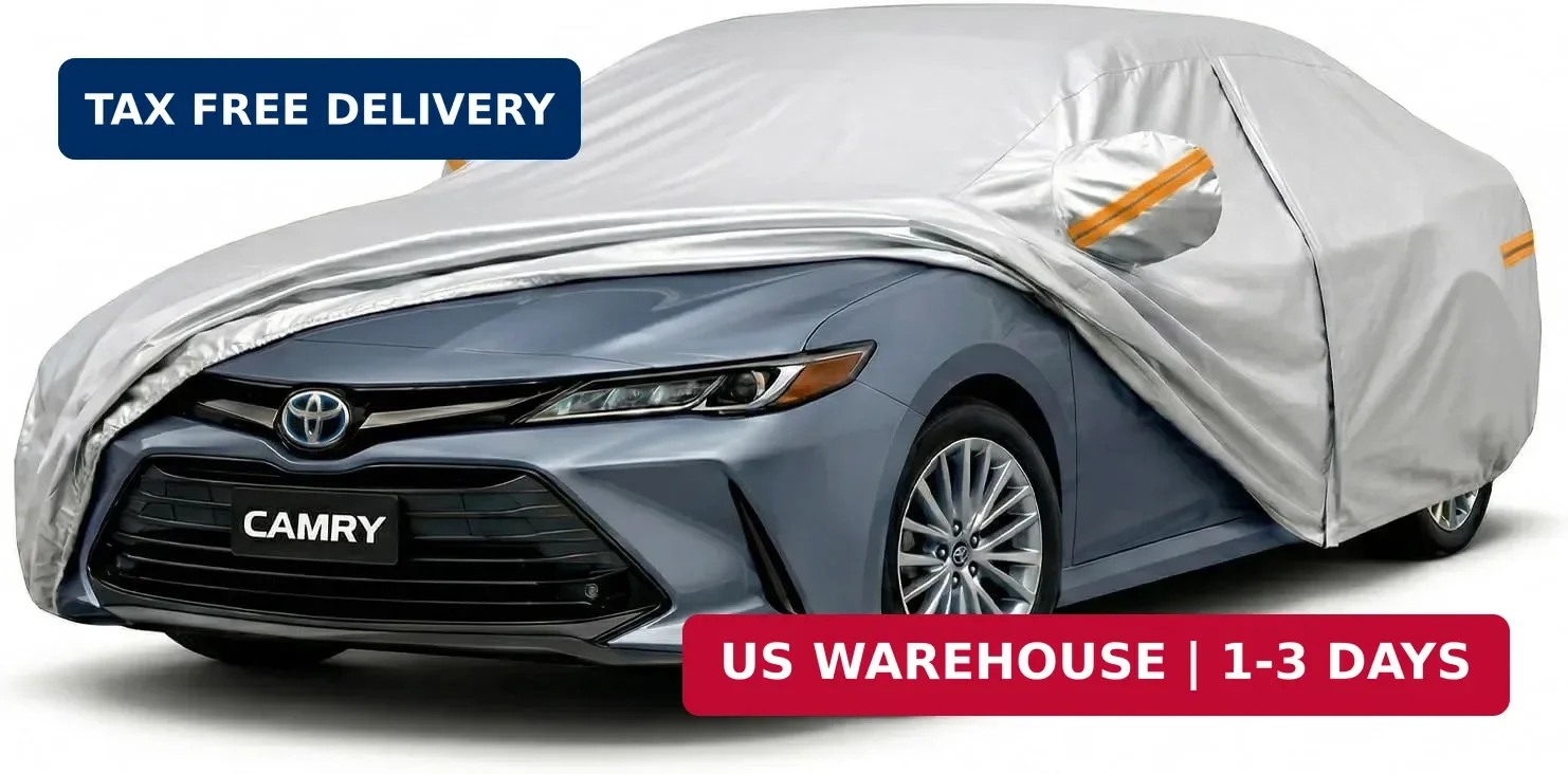 All-Weather Toyota Camry Car Cover Waterproof Heavy Duty Car Tarp Custom Fit
