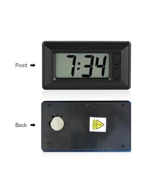 Ultra Thin Digital Clock, Self Adhesive LCD Digital Electronic Clock with