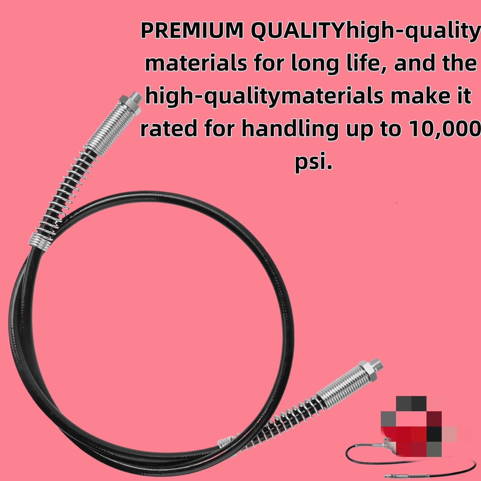 49-16-2647 Replacement 48 inches, Grease Gun Hose 48"