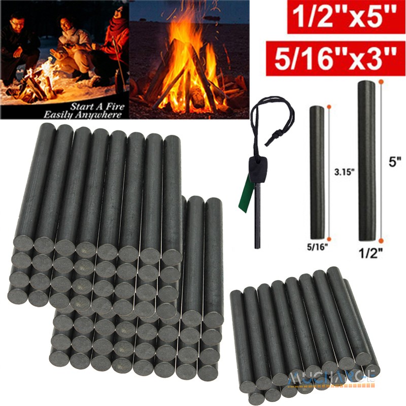 LOT Magnesium Ferrocerium Rod Fire Starter Emergency Outdoor Survival Flint