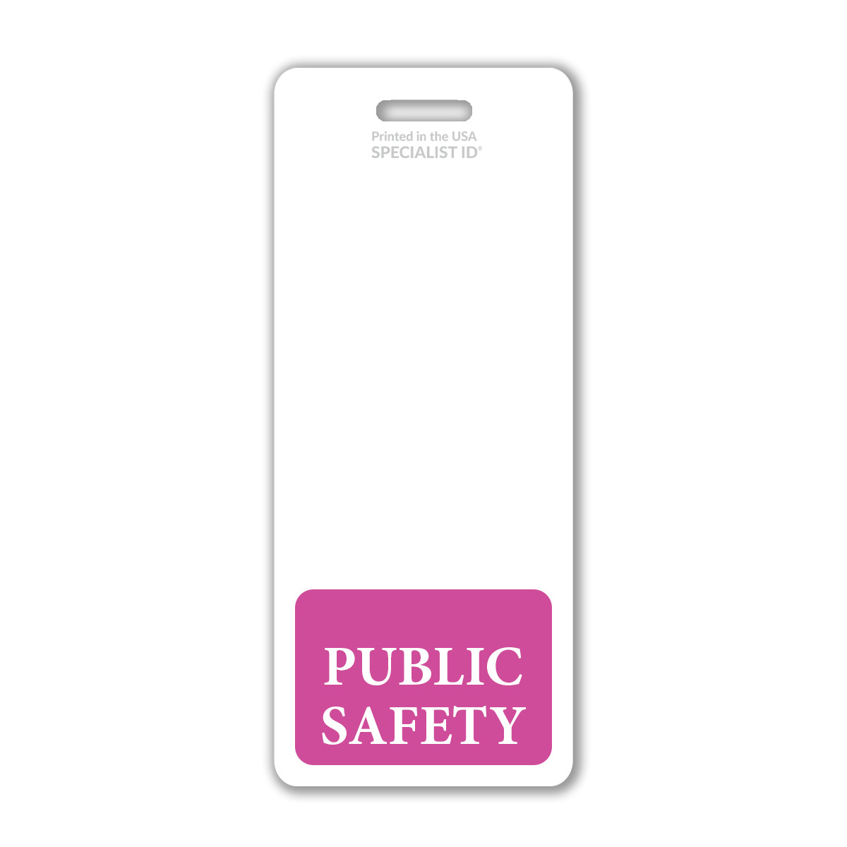 Public Safety Badge Buddy Oversized Vertical XL ID Badge Backer