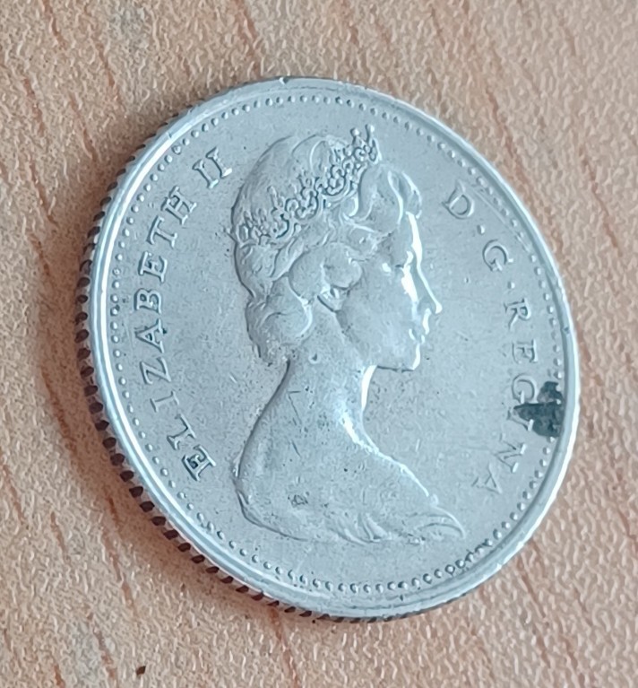 Canada 10 Cents Coin 1965
