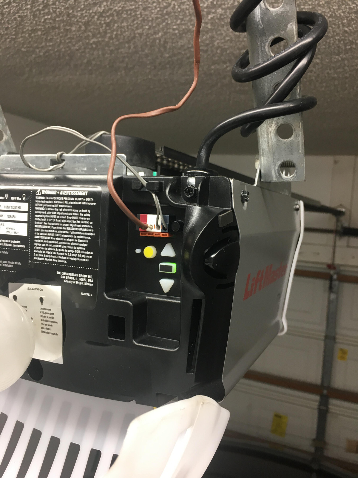 LiftMaster 893LM 3 Button Garage Door Opener Remote Control